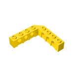 Brick 5 x 5 Right Angle (1 x 4 - 1 x 4) #32555 - 24-Yellow