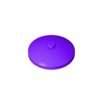 Dish 4 x 4 Inverted (Radar) With Solid Stud #3960 - 268-Dark Purple