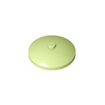 Dish 4 x 4 Inverted (Radar) With Solid Stud #3960 - 326-Yellowish Green