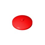 Dish 4 x 4 Inverted (Radar) With Solid Stud #3960 - 21-Red