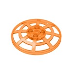 Dish 6 x 6 Inverted (Radar) Webbed (Undetermined Type) #4285 - 182-Trans-Orange