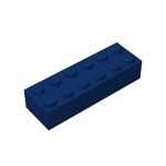 Brick 2 x 6 #44237 - 140-Dark Blue