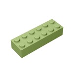 Brick 2 x 6 #44237 - 330-Olive Green