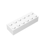 Brick 2 x 6 #44237 - 1-White