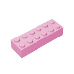 Brick 2 x 6 #44237 - 222-Bright Pink