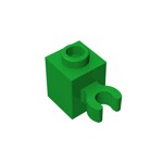 60475b Brick Special 1 x 1 with Clip Vertical #60475 - 28-Green