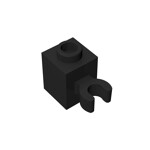 60475b Brick Special 1 x 1 with Clip Vertical #60475 - 26-Black