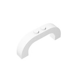 Brick Arch 1 x 6 x 2 Curved Top #6183  - 1-White