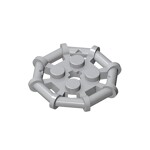 Plate Special 2 x 2 with Bar Frame Octagonal, Reinforced, Completely Round Studs #75937  - 194-Light Bluish Gray