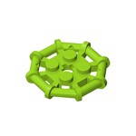 Plate Special 2 x 2 with Bar Frame Octagonal, Reinforced, Completely Round Studs #75937  - 119-Lime