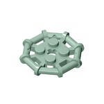 Plate Special 2 x 2 with Bar Frame Octagonal, Reinforced, Completely Round Studs #75937  - 151-Sand Green