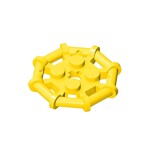 Plate Special 2 x 2 with Bar Frame Octagonal, Reinforced, Completely Round Studs #75937  - 24-Yellow