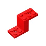 Bracket 5 x 2 x 2 1/3 with Inside Stud Holder #76766  - 21-Red