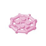 Plate Special 2 x 2 with Bar Frame Octagonal, Reinforced, Completely Round Studs #75937  - 222-Bright Pink