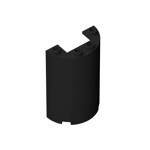 Cylinder Half 2 x 4 x 5 with 1 x 2 cutout #85941 - 26-Black