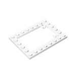 Plate Special 6 x 8 Trap Door Frame Horizontal - Long Pin Holders #92107  - 1-White