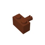 Brick Special 1 x 2 with Pin #2458 - 192-Reddish Brown