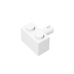 Brick Special 1 x 2 with Pin #2458 - 1-White