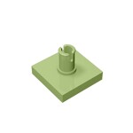 Tile Special 2 x 2 with Top Pin #2460 - 330-Olive Green