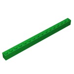 Brick 1 x 16 #2465 - 28-Green