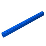 Brick 1 x 16 #2465 - 23-Blue