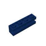 Brick Special 1 x 4 with Groove #2653 - 140-Dark Blue