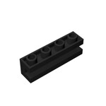 Brick Special 1 x 4 with Groove #2653 - 26-Black