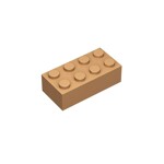 Brick 2 x 4 #3001 - 312-Medium Dark Flesh