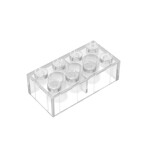 Brick 2 x 4 #3001 - 40-Trans-Clear