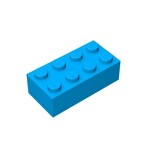 Brick 2 x 4 #3001 - 321-Dark Azure