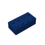 Brick 2 x 4 #3001 - 140-Dark Blue