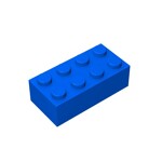 Brick 2 x 4 #3001 - 23-Blue
