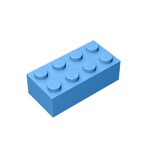 Brick 2 x 4 #3001 - 102-Medium Blue