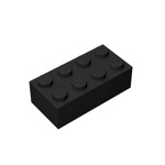 Brick 2 x 4 #3001 - 26-Black