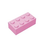 Brick 2 x 4 #3001 - 222-Bright Pink