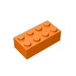 Brick 2 x 4 #3001 - 106-Orange