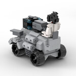 MOC-89236 Skibidi Toilet Blaster Tank Parasite Disabler Laser Tank