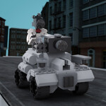 MOC-89236 Skibidi Toilet Blaster Tank Parasite Disabler Laser Tank