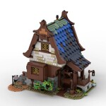 MOC-82443 Medieval Water Mill
