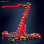 Mould King 17008 Red Liebherr LTM 11200 Remote Controlled Crane With Motor