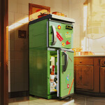 ZHEGAO 662017 Back To The 1990's Refrigerator