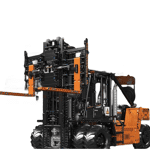 Mould King 17044 Orange Heavy Stacker With Motor