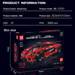 Mould King 13121 Red Koenigsegg One 1 Sports Car