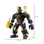 MOC-89151 Skibidi Toilet Clockmen Mech