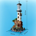 ZHEGAO 613003 Fishing Village Lighthouse