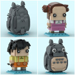 MOC-89135 My Neighbor Totoro Satsuki and Mei and Totoro