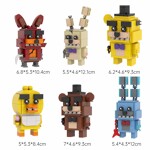 MOC-89132 FNAF Freddy Fazbear Chica and Cupcake Bonnie Foxy Golden Freddy and Springtrap