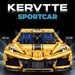 GULY 10622 Corvette Kervtte Sportcar With Motor