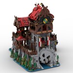 MOC-136695 Wolfpack Tower & Medieval Ship - Classic Castle