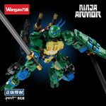 Wangao 288008 Teenage Mutant Ninja Leonardo Blue Mecha